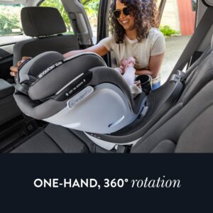 Evenflo Gold Revolve360 Slim 2-in-1 Rotational Car Seat with SensorSafe (Obsidian Black)