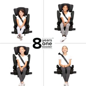 Diono Cambria 2 XL, Dual Latch Connectors, 2-in-1 Belt Positioning Booster Seat, High-Back to Backless Booster, Space and Room to Grow, 7 Headrest Positions, 8 Years 1 Booster Seat, Black