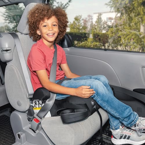 Diono Cambria 2 XL, Dual Latch Connectors, 2-in-1 Belt Positioning Booster Seat, High-Back to Backless Booster, Space and Room to Grow, 7 Headrest Positions, 8 Years 1 Booster Seat, Black