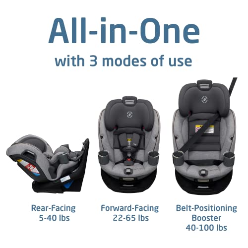 Maxi-Cosi Emme 360 Car Seat: Rotating Car Seat 360, All-in-One Convertible, Car Seat 360 Rotation, Swivel Car Seat in Urban Wonder