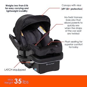 Baby Trend Passport Carriage Travel System DLX (with Ez-Lift Plus), Uptown Black