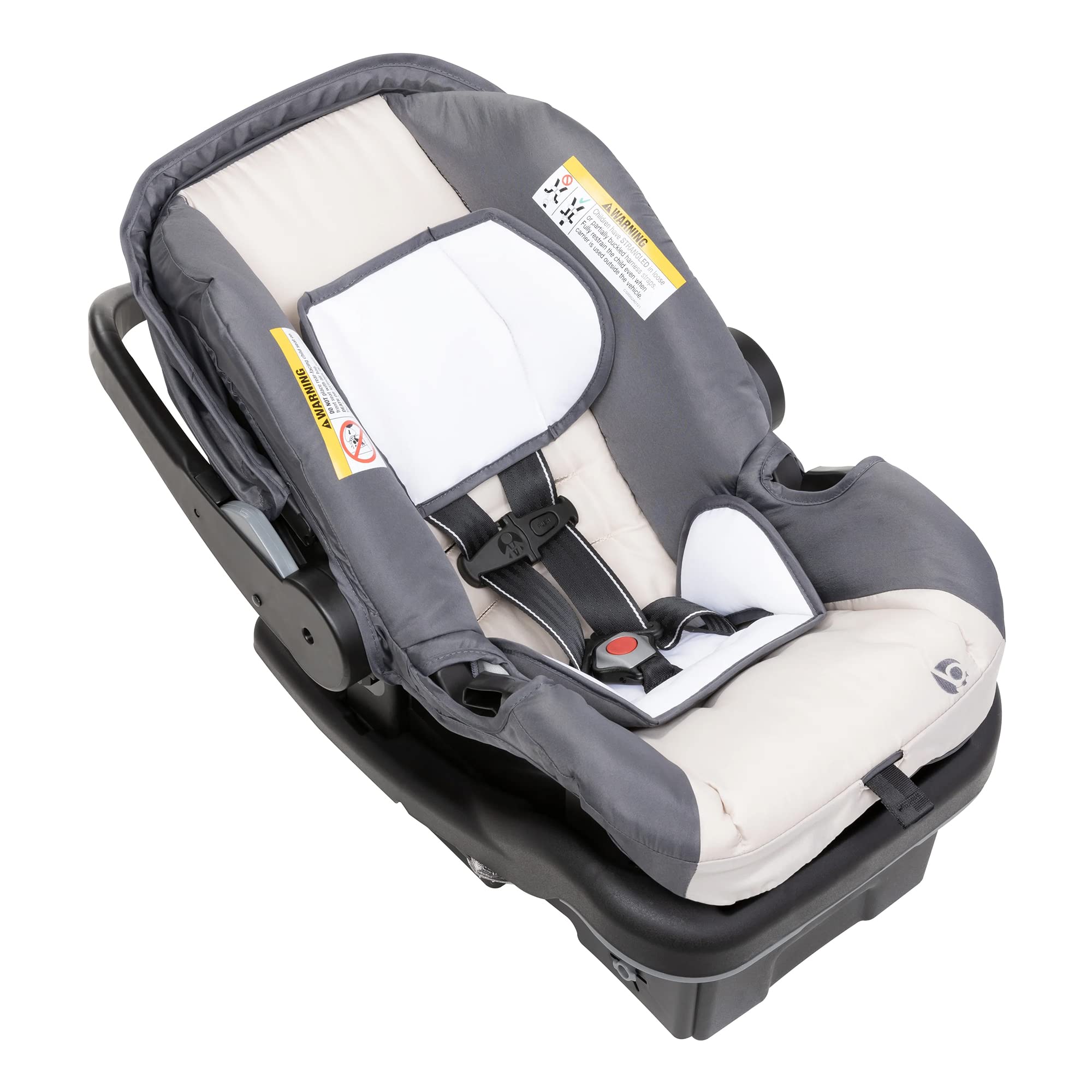 Baby Trend EZ Lift 35 Plus Ergonomic Lightweight Rear Facing Infant Car Seat with Multi-Position Base and Cozy Cover, Magnolia Gray