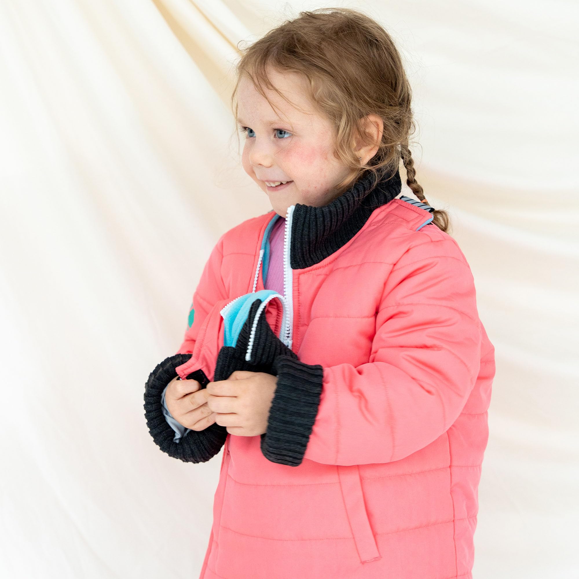 Buckle Me Baby Coats - Safer Car Seat Girls Winter Jacket - Collared Toastier Pinkerbell Toastier - Size 12 Months - As Seen On Shark Tank