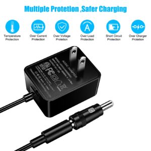 SoulBay 5V 2A Power Supply Adapter 10W AC100-240V to DC 5 Volt 2Amp Versatile Charger Cord with 8 Plugs for USB Hub TV Box Tablet Camera Speaker GPS Webcam Router and More 5vdc Electronics, 5FT