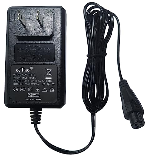 eeTao 3-Prong 42V AC/DC Adapter Charger Compatible with Evercross HY-A21 HYA21 36V 2Ah 72Wh 36VDC Lithium Li-ion Battery Model HLT-118C-4201000 HLT-118C4201000 Shenzhen Hyleton Power Supply Cord