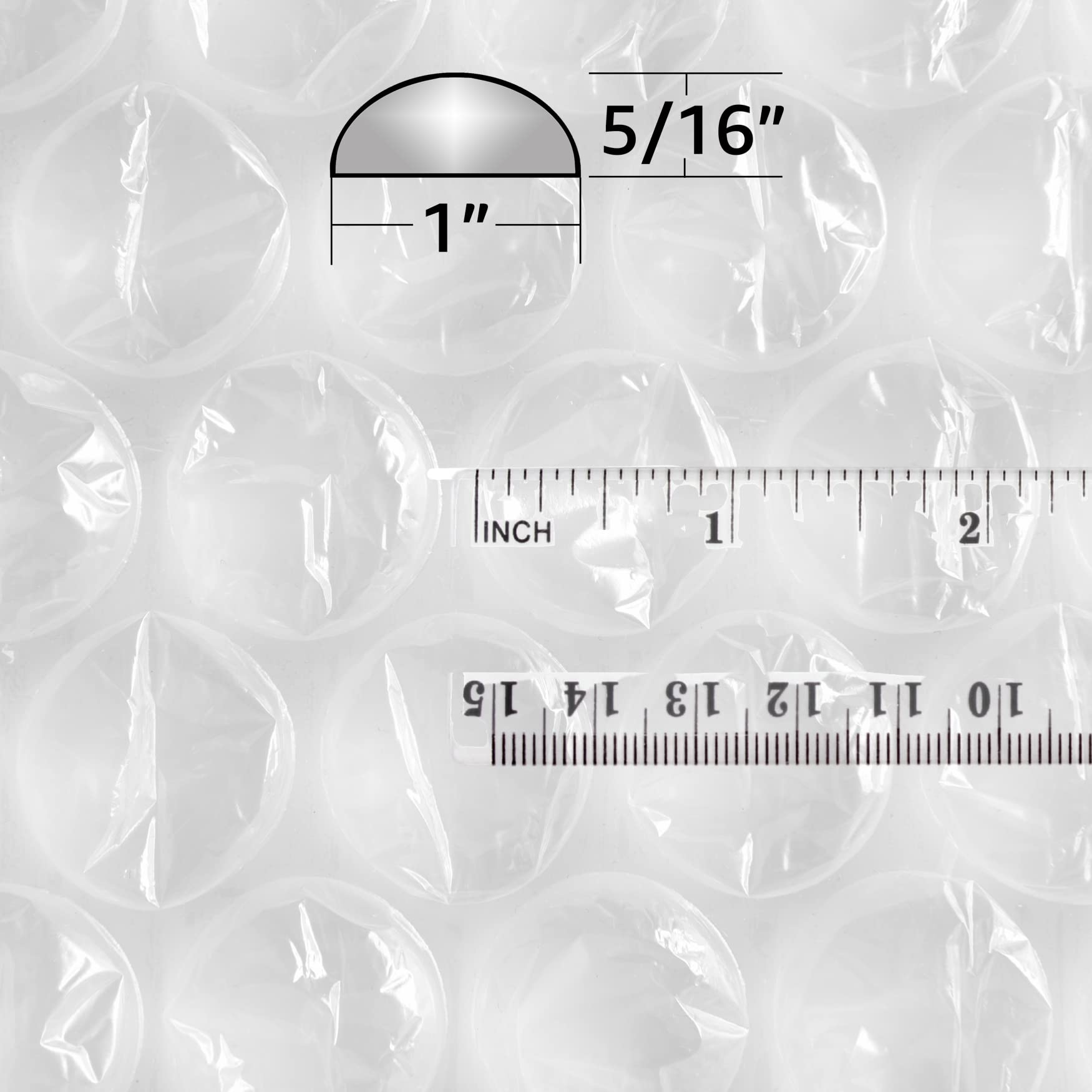 Bubble Cushioning Protective Packaging Medium 5/16" (12" Wide x 100' Length)