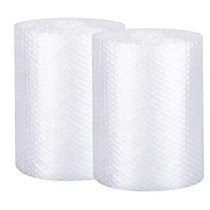 packbabol Bubble Cushioning Wrap Rolls 2-Pack, 12 Inch x 72 Feet 3/16" Air Bubble, Bubble Moving Wrap for Packing, Moving Supplies, Small business