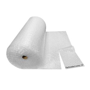 uBoxes Medium Bubble Cushioning Roll 48" Wide x 100 ft - Medium Bubbles 5/16", Clear, (BUBBMED48100)