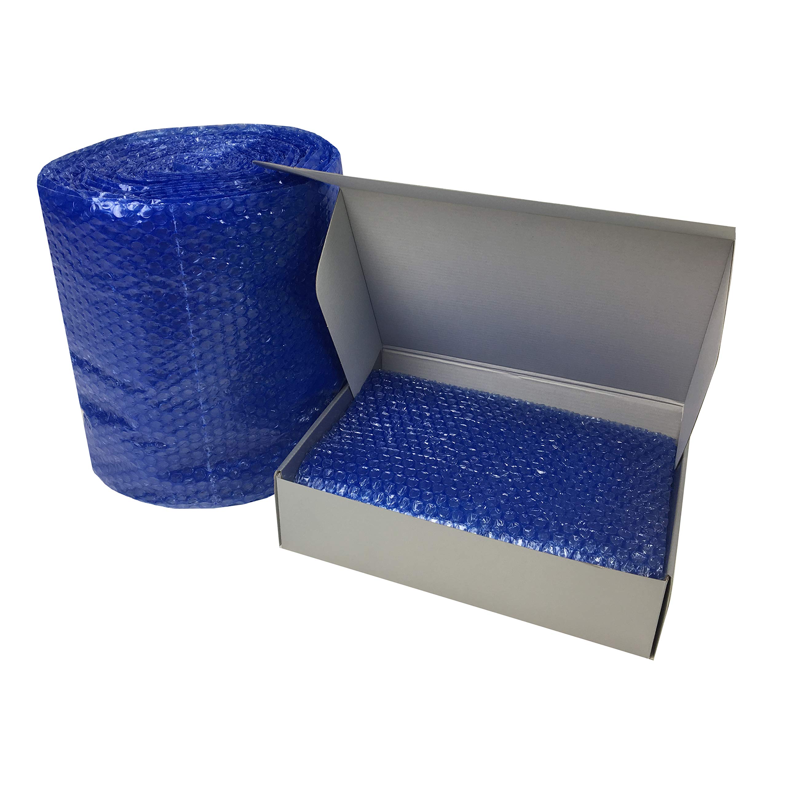 Uboxes 30-Feet Roll Blue Bubble Small 3/16" Wrap x 12" Wide (BUBBSMA30BLU)