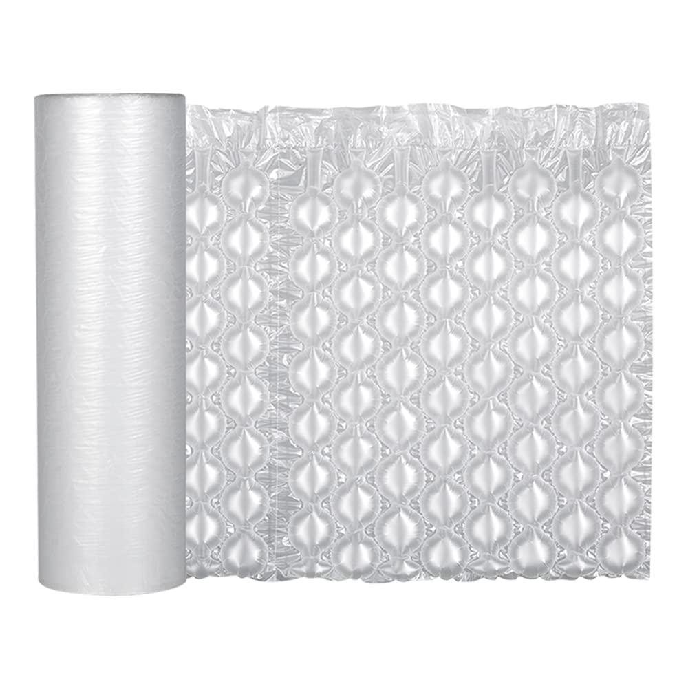 SOLTECH Inflatable Air Bubble Film Cushioning Wrap Rolls,Perforated, Easy to Tear,Large Air Bubble, 15.7 Inchx984 Feet Total,Packing, Industrial, Business Bubble Supply (Perforated Line 7.8" in)