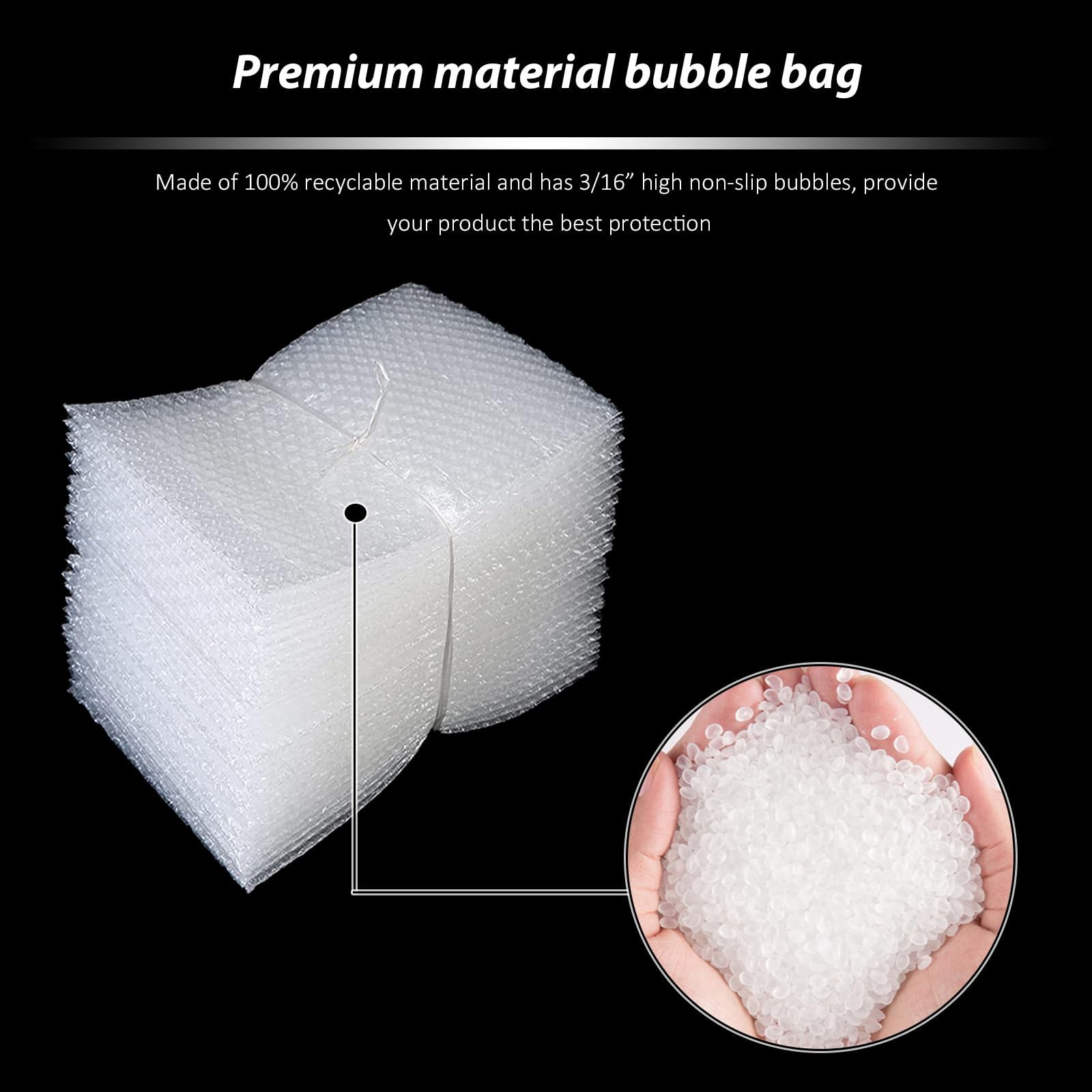 50 Pcs Bubble Pouch Wraps, 6''x8'' Clear Bubble Out Bags for Packing, Double Walled Cushioning Bags for Shipping, Storage and Moving