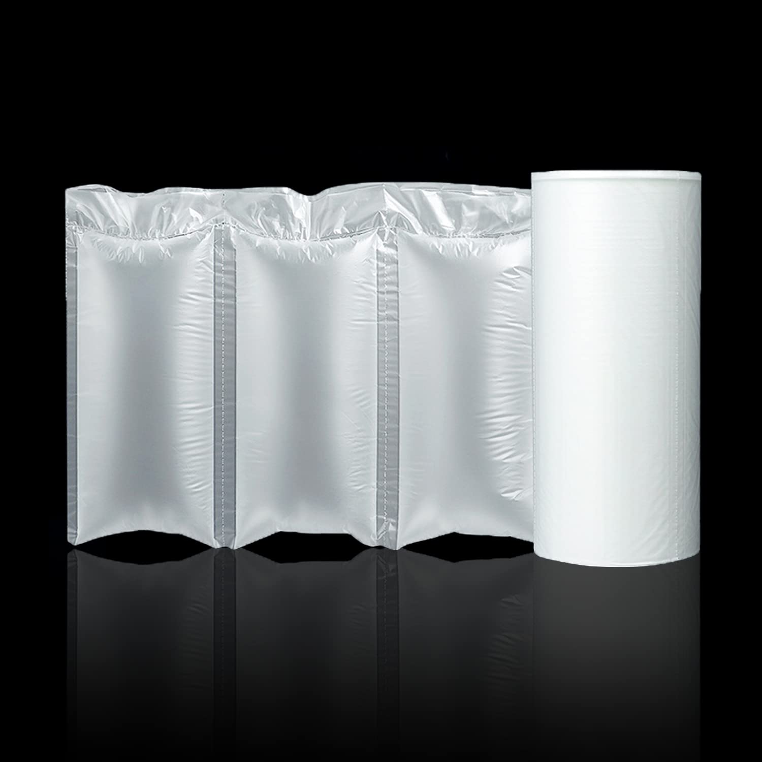 awagas Air Cushion Wrap Roll, 3000pc Air Pillow Bags Air Pillows for Packaging Inflatable Air Cushion Film Roll, Air Bubble Void Filling Bags for Bubble Wrap Packaging 985ft x 4" x 8"