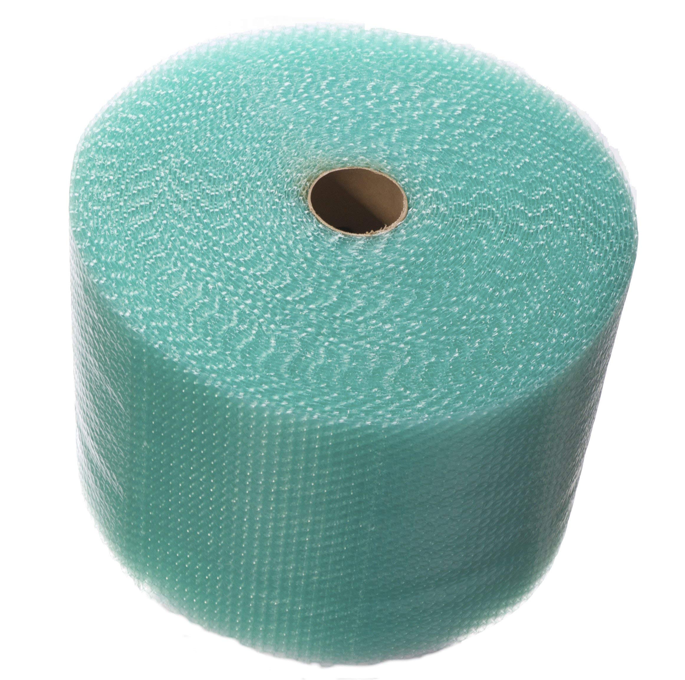 Bubblefast! 1 Roll of 150' x 12" Small (3/16") Green Bubble Cushioning Wrap made from Recycled Materials 150 sq ft total