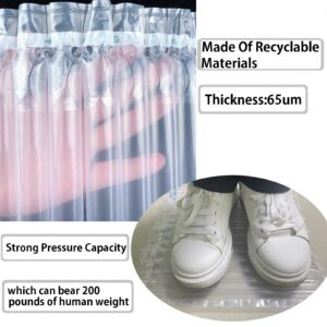 YUANSHAO Bubble Cushioning Wrap Roll,14inx164ft,Inflatable Bubble Cushioning Roll for Heavy Duty Packing/Moving,Breakable Shipping Supplies,Packing Materials,with 30 Fragile Stickers and Pum