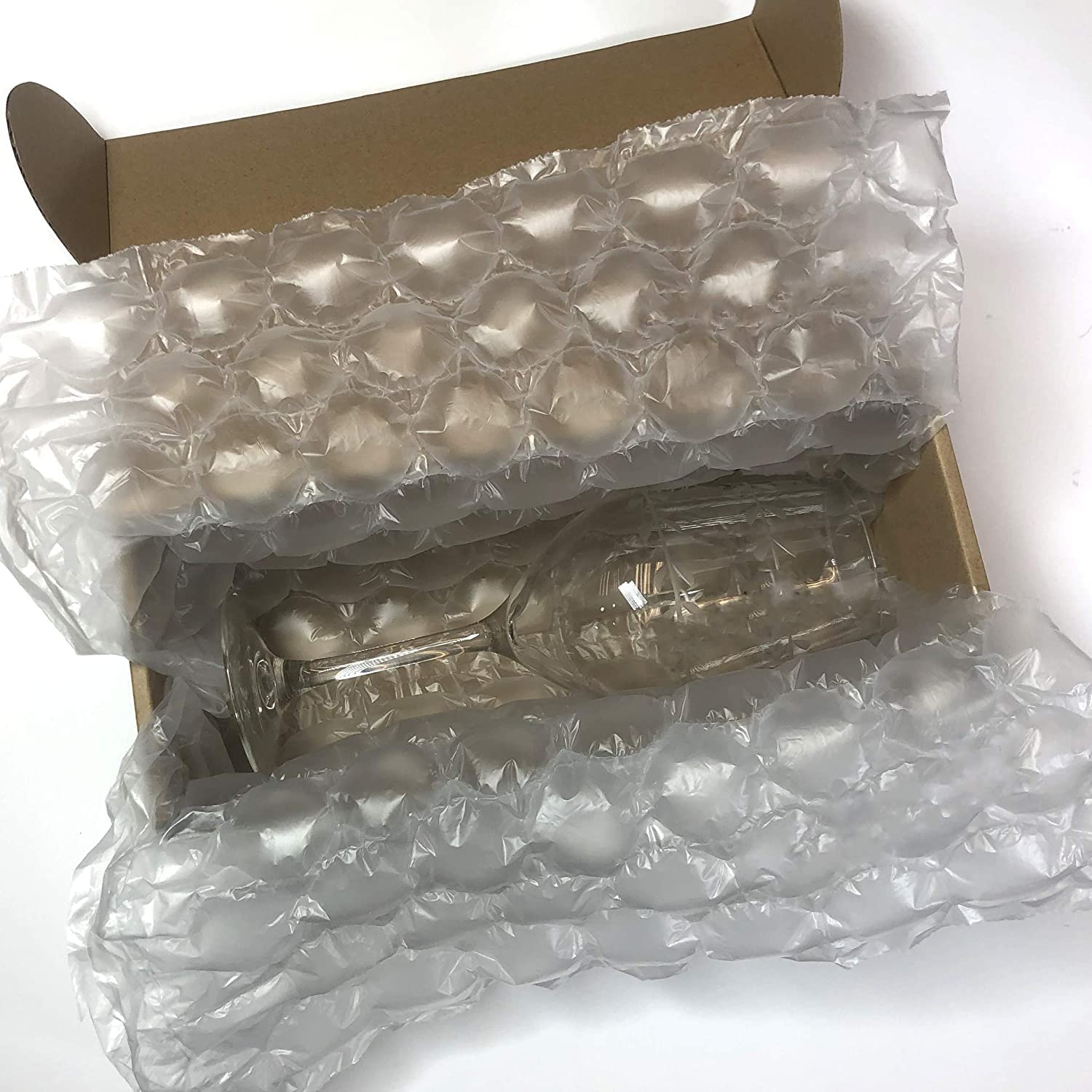 JZBRAIN Air Cushion Film Bubble Cushioning Wrap Inflatable Air Pillow Film Roll for Packaging, 1 Roll 400mm X 290mm X 300m X 0.02mm, ONLY Compatible with JZBRAIN 056C/YE310 Air Pillow Machine (74005)