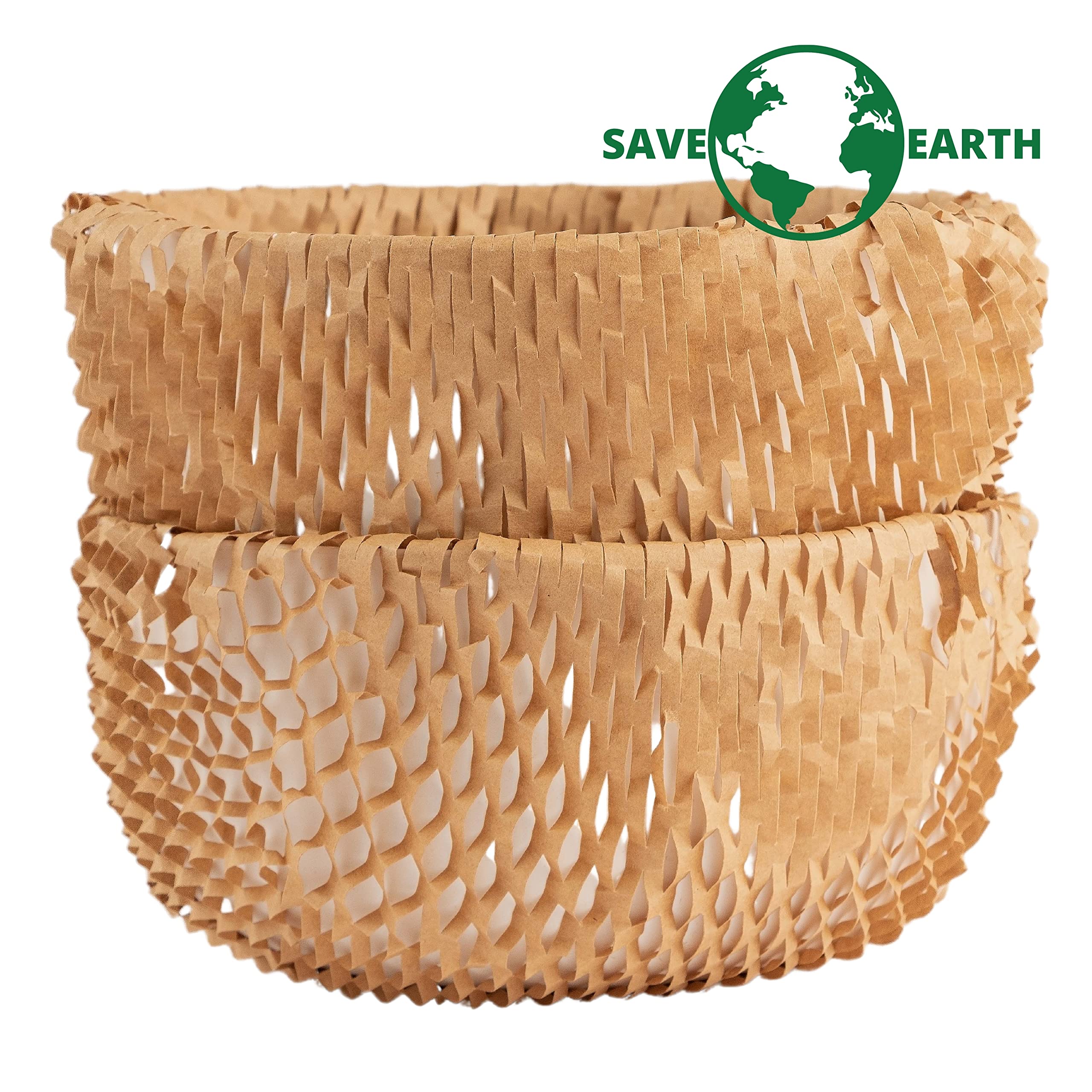 Eco-Friendly Honeycomb Wrapping Paper - 15" x 120' Roll with Fragile Stickers - Premium Packaging Solution for Fragile Items