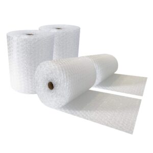 uoffice roll of bubble cushioning wrap - 24" wide x 260 ft - large 1/2" bubbles