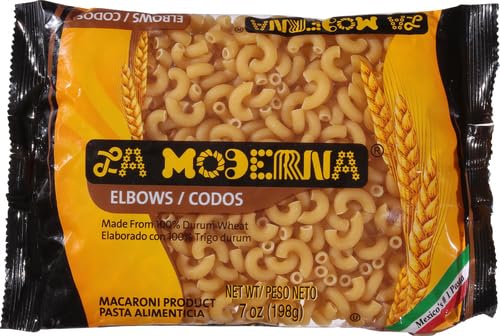 La Moderna Elbow Pasta, Noodles, Durum Wheat, Protein, Fiber, Vitamins, 7 Oz