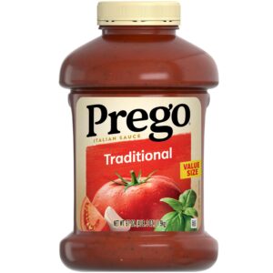 prego traditional pasta sauce, 67 oz jar