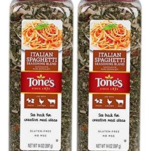 Tone's Italian Spaghetti Seasoning Blend (14 Ounce) (Pack of 2)