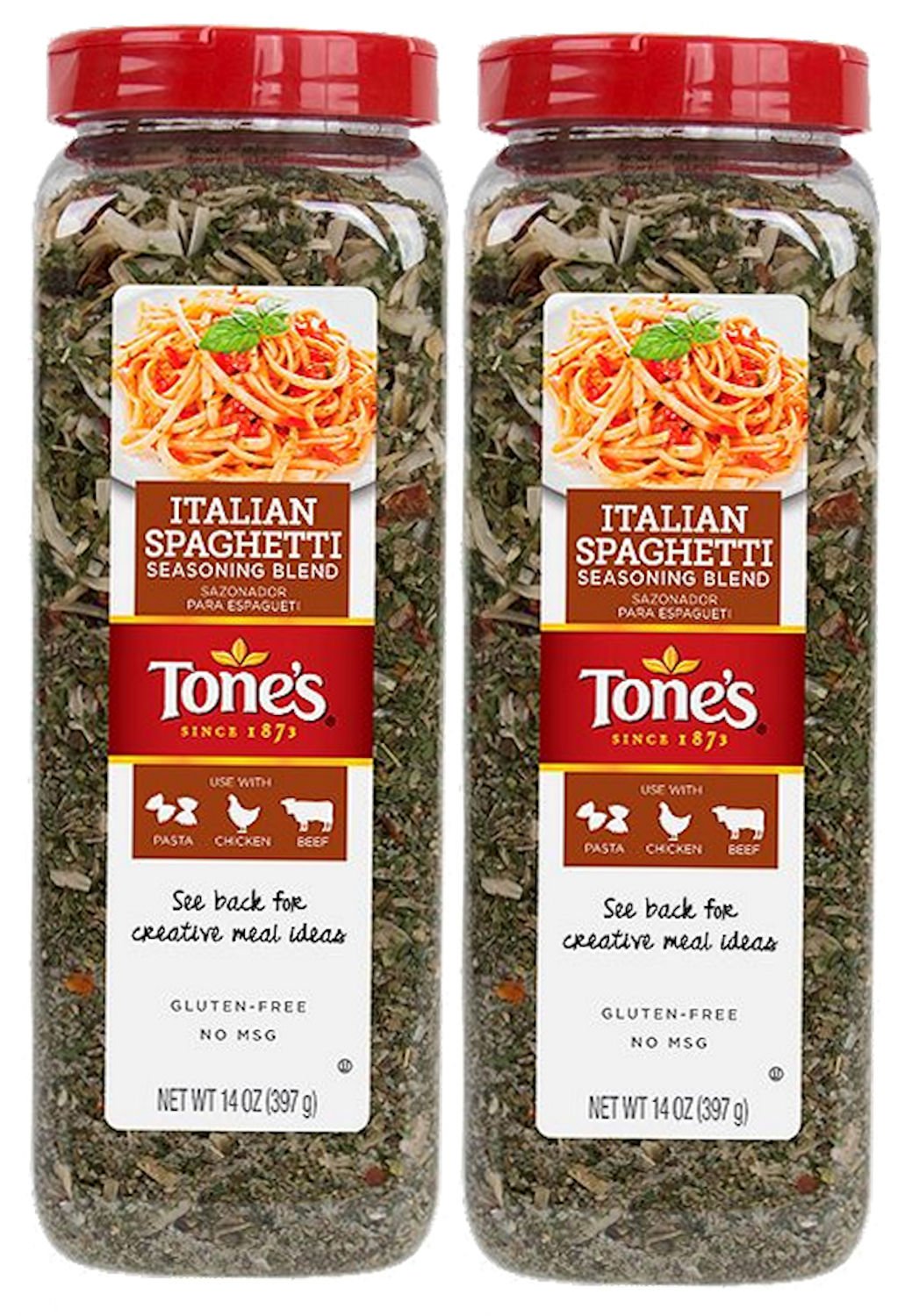 Tone's Italian Spaghetti Seasoning Blend (14 Ounce) (Pack of 2)