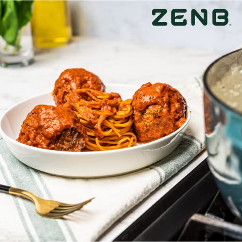 ZENB Plant Based Spaghetti - Made From 100% Yellow Peas, Gluten Free Pasta, Non-GMO, Vegan, Certified Kosher, 17g of Protein & 11g of Fiber In Every 3 oz Serving, Spaghetti - 8 oz Boxes (Pack of 3)