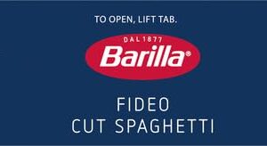 Barilla Fideo Cut Spaghetti Pasta, 16 oz. Box - Non-GMO Pasta Made with Durum Wheat Semolina - Kosher Certified Pasta