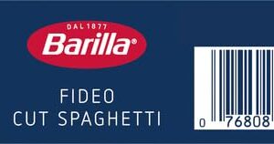 Barilla Fideo Cut Spaghetti Pasta, 16 oz. Box - Non-GMO Pasta Made with Durum Wheat Semolina - Kosher Certified Pasta