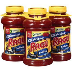 ragu old world style traditional pasta sauce (45 ounce each, 3 pack)