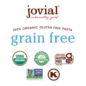 Jovial Grain-Free Cassava Spaghetti - Spaghetti Noodles, Cassava Pasta, Paleo Pasta, Gluten Free Pasta Spaghetti, Grain-Free, Certified Gluten-Free, USDA Certified Organic, Non-GMO - 8 Oz, 3 Pack