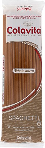 Colavita Pasta - Whole Wheat Spaghetti, 1 Pound - Pack of 20