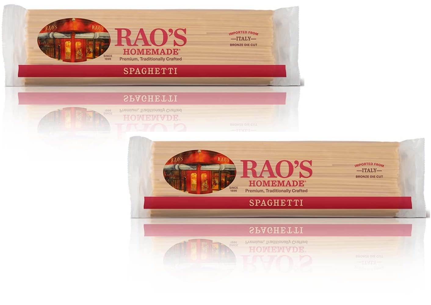 Rao's Homemade Premium, Traditionally Crafted Spaghetti 16oz 454g (Two Bags)