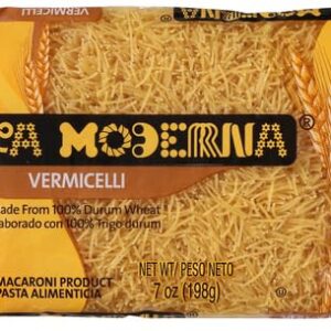 La Moderna Vermicelli Pasta, Noodles, Durum Wheat, Protein, Fiber, Vitamins, 7 Oz