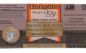 Timkyada Brown Rice Pasta Spinach Spaghetti Style, PACK OF 2 (12 oz. each)