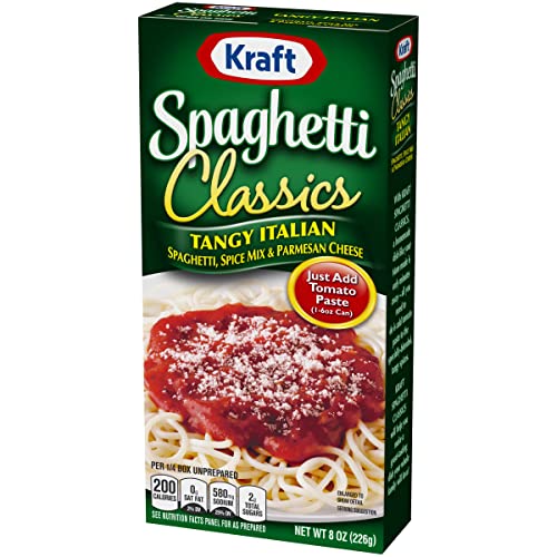 Kraft Tangy Italian Spaghetti Spice Mix & Parm - 8 Ounce (Pack of 3)