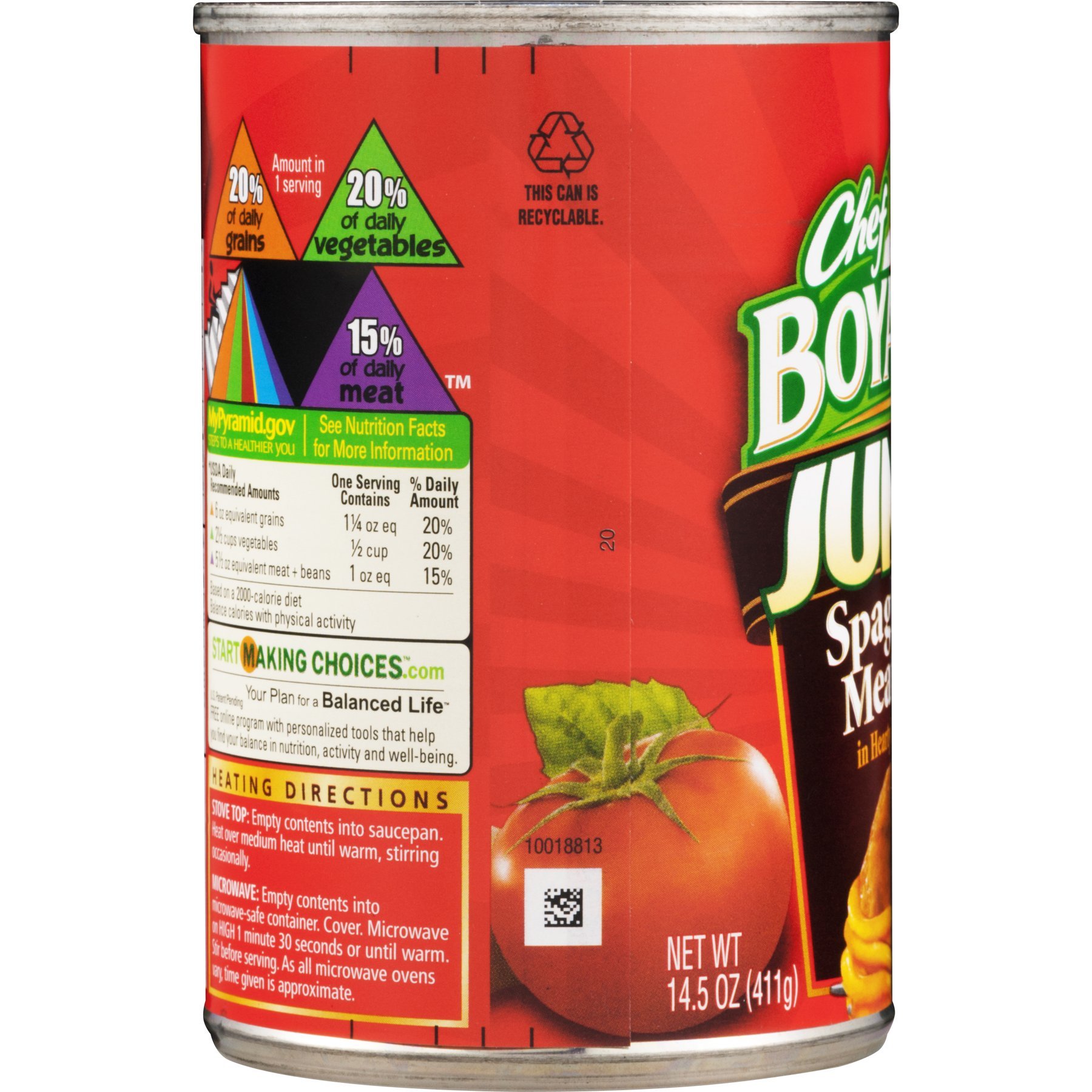 Chef Boyardee, Jumbo Spaghetti and Meatballs, 14.5-Ounce Can (Pack of 6)