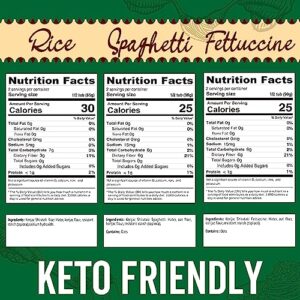 Keto Pasta microwave konjac shirataki. Keto Noodles (variety 6 packs) Keto Pasta, low carb pasta Spaghetti, Fettucine, Rice. Skinny pasta ready in 30 seconds, low calorie