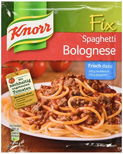 Knorr Fix spaghetti bolognese (Spaghetti Bolognese) (Pack of 4) by Knorr