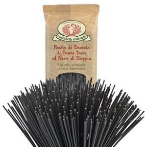 Rustichella D'abruzzo Durum Wheat Black Squid Ink Tonnarelli Pasta - 17.6 Oz (1 Pack)