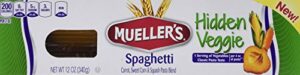 mueller's hidden veggie pasta, spaghetti, 12 ounce (pack of 6)