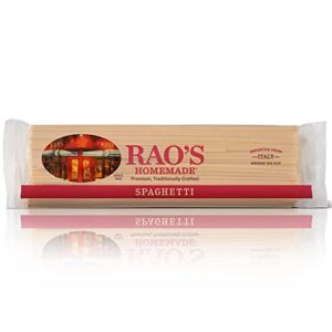 Rao's Homemade Spaghetti Pasta, 16oz, Traditionally Crafted, Premium Quality, From Durum Semolina Flour, Traditional Bronze Die Cut, Imported from Italy