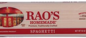 Rao's Homemade Spaghetti Pasta, 16oz, Traditionally Crafted, Premium Quality, From Durum Semolina Flour, Traditional Bronze Die Cut, Imported from Italy