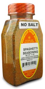 marshalls creek spice co. spaghetti seasoning, no salt, 11 ounce