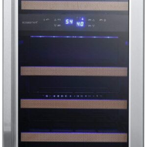 EdgeStar CWR263DZ 15 Inch Wide 23 Bottle Built-In Wine Cooler with Dual Cooling Zones