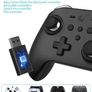 GuliKit Goku Wireless Adapter, King Kong 2 Pro Controller Adapter, Bluetooth, Works with Xbox Series X, PS4, Switch, PC