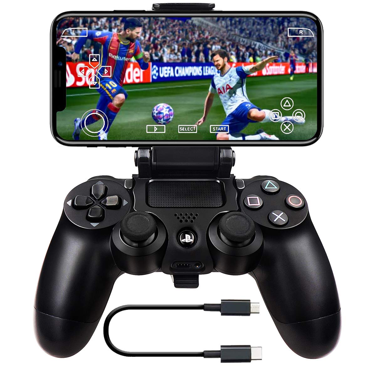 BLUE LAKE Performance 2 Pack PS Wireless Controller Phone Clip Mount Holder Stand Bracket Compatible with PS Controller