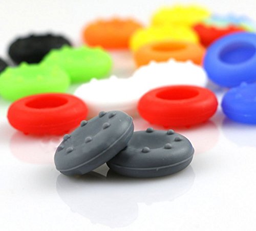 BeautyMood 40pcs Colorful Silicone Accessories Replacement Parts Thumb Grip Cap Cover For PS2, PS3, PS4, PS5, XBox 360, XBox One Controller