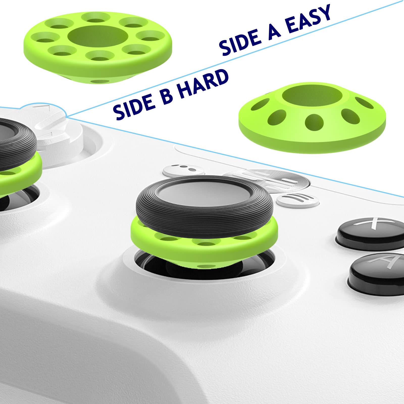 Precision Rings | Aim Assist Motion Control for Playstation4,Playstation5,Xbox One,Xbox Series X/S,Switch Pro,Razer Wolverine V2 Controller Rings Silicone Soft.