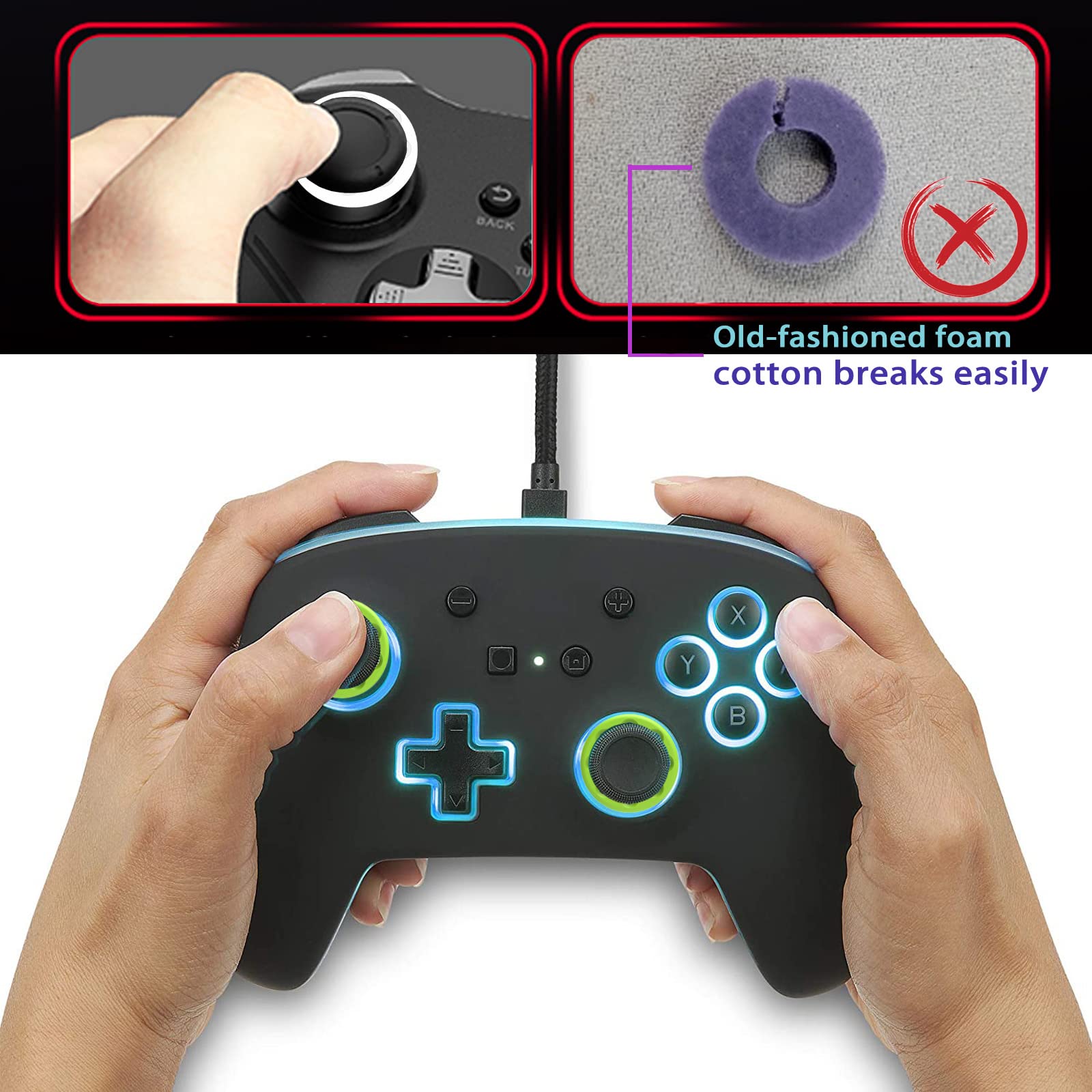 Precision Rings | Aim Assist Motion Control for Playstation4,Playstation5,Xbox One,Xbox Series X/S,Switch Pro,Razer Wolverine V2 Controller Rings Silicone Soft.