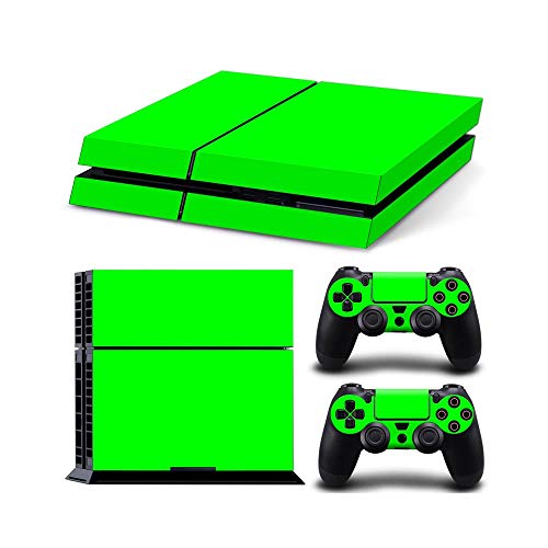 Gam3Gear Vinyl Sticker Pattern Decals Skin for PS4 Console & Controller (NOT PS4 Slim / PS4 Pro) - Green